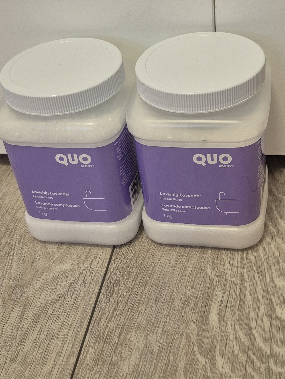 2kg QUO Lavishly Lavender Epsom Salts - Lavender Label